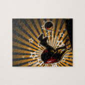 バスケットボールのアスリート ジグソーパズル (横)