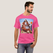 バスケットボールのイエス対悪魔 Tシャツ (正面フル)