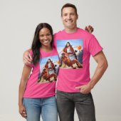 バスケットボールのイエス対悪魔 Tシャツ (ユニセックス)