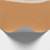 バスケットボールのオレンジと白のコートのライン ラッピングペーパー (角)