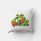 バスケットボールのカエル クッション (裏面)