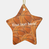 バスケットボールのクリスマスのオーナメント セラミックオーナメント (左)