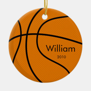 バスケットボールのクリスマスのオーナメント セラミックオーナメント