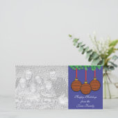 バスケットボールのクリスマスの写真カード シーズンカード (スタンド正面)