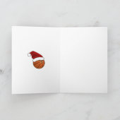 バスケットボールのクリスマスバスケットボール選手 シーズンカード (内部)