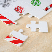 バスケットボールのクリスマス ジグソーパズル (側面)