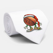 バスケットボールのクリスマス ネクタイ (ロール)