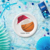 バスケットボールのクリスマス ペーパープレート (パーティー)