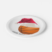 バスケットボールのクリスマス ペーパープレート (アングル)