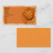 バスケットボールのコラージュ 名刺 (正面/裏面)