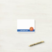 バスケットボールのコーチからのメモ ポストイット (デスク上)