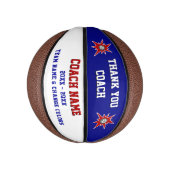 バスケットボールのコーチに個人設定のお礼を ミニバスケットボール (縦)