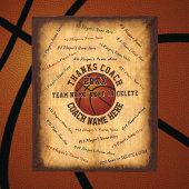 バスケットボールのコーチに贈り物を贈るプレイヤー全員 フリースブランケット