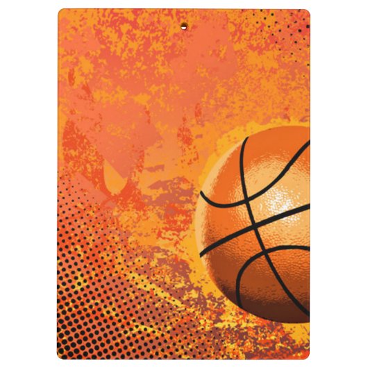 バスケットボールのコーチのためのクールでパーソナライズなギフトのアイディア クリップボード (裏面)