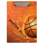 バスケットボールのコーチのためのクールでパーソナライズなギフトのアイディア クリップボード (正面)