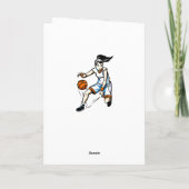 バスケットボールのコーチのためのサンキューカード サンキューカード (裏面)