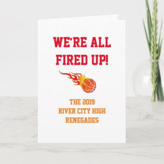 バスケットボールのコーチのためのサンキューカード サンキューカード