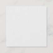 バスケットボールのコーチのインストラクターのエレガントな贅沢 スクエア名刺 (裏面)