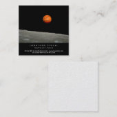 バスケットボールのコーチのインストラクターのエレガントな贅沢 スクエア名刺 (正面/裏面)