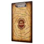 バスケットボールのコーチのクリップボードをすべてのプレーヤー個人化して下さい クリップボード (左)