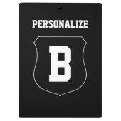 バスケットボールのコーチのクリップボード |個人用設定可能な名前 クリップボード (裏面)