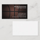 バスケットボールのコーチのスカウト 名刺 (正面/裏面)