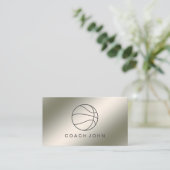 バスケットボールのコーチの名刺2019年 名刺 (スタンド正面)