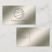 バスケットボールのコーチの名刺2019年 名刺 (正面/裏面)