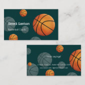 バスケットボールのコーチの名刺 名刺 (正面/裏面)