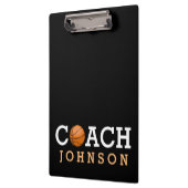 バスケットボールのコーチの名前をカスタムする クリップボード (左)
