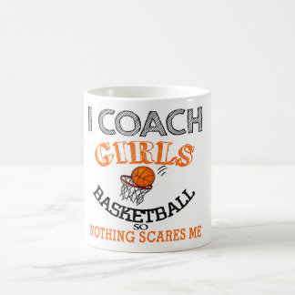 バスケットボールのコーチの女の子のギフト コーヒーマグカップ