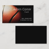 バスケットボールのコーチプレーヤーの審判員クラブスポーツの学校 名刺 (正面/裏面)