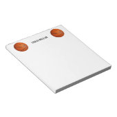 バスケットボールのコーチ名前をカスタムする ノートパッド (アングル)