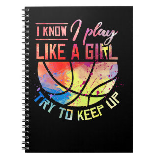 バスケットボールのコーチ私は女遊の子のBasketbのように知っている ノートブック