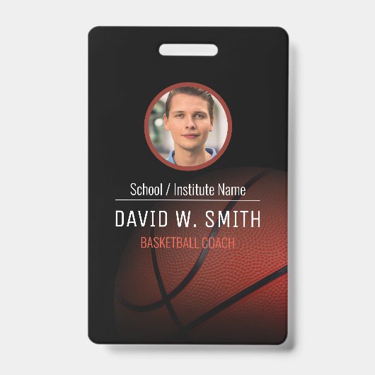 バスケットボールのコーチ バッジ (Front)