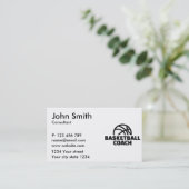 バスケットボールのコーチ 名刺 (スタンド正面)