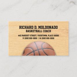 バスケットボールのコーチ 名刺