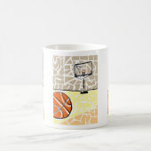 バスケットボールのコーヒー・マグ コーヒーマグカップ (中央)
