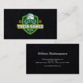 バスケットボールのシアトルSupersonicsジャージー色 名刺 (正面/裏面)