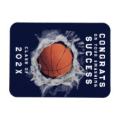 バスケットボールのシニア・ナイト マグネット (横)