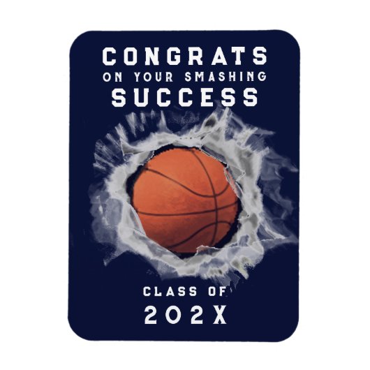 バスケットボールのシニア・ナイト マグネット (縦)