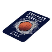 バスケットボールのシニア・ナイト マグネット (左側)