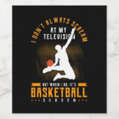 バスケットボールのシーズンだ ワインラベル (シングルラベル)