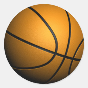 バスケットボールのステッカー3 ラウンドシール