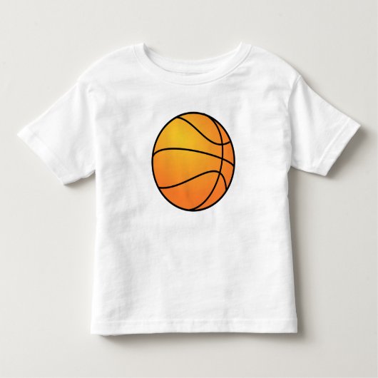 バスケットボールのスポーツのデザイン トドラーTシャツ (正面)