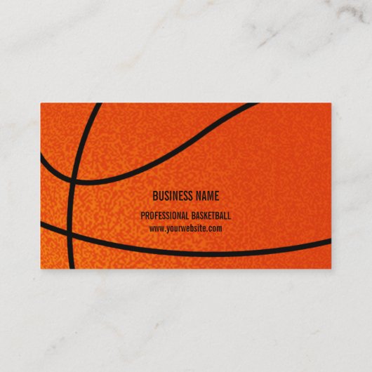 バスケットボールのスポーツコーチの名刺 名刺 (裏面)