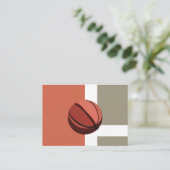 バスケットボールのスポーツコーチ 名刺 (スタンド正面)