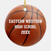 バスケットボールのスポーツ名 セラミックオーナメント (裏面)