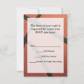 バスケットボールのスポーツ画像 出欠カード (裏面)