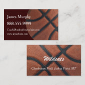 バスケットボールのスポーツ 名刺 (正面/裏面)